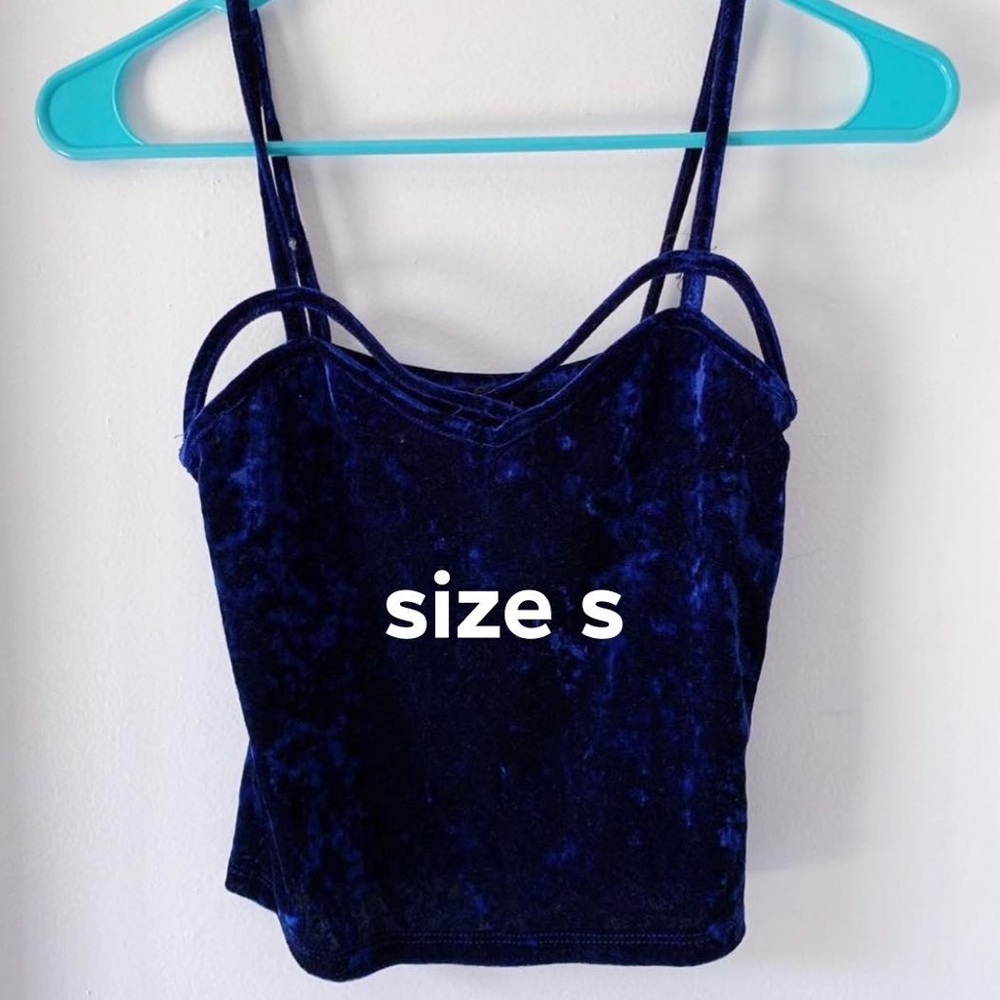 velvet crop top